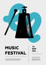 Cowbell. Music festival poster.