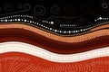 an illustration of an aboriginal design on a black background
