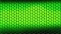 black hexagons on a green background Royalty Free Stock Photo