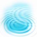 Abstract blue circular water ripples Royalty Free Stock Photo