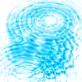 Abstract blue circular water ripples Royalty Free Stock Photo