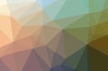 Illustration of abstract Brown, Green, Orange horizontal low poly background. Beautiful polygon design pattern Royalty Free Stock Photo