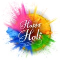 Happy Holi background for color festival of India celebration greetings Royalty Free Stock Photo