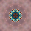 Illustration abstract kaleidoscope art wallpaper design and background