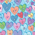 Good heart lucky star seamless pattern