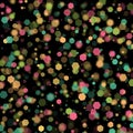 Illustration of an abstract light dots and blurred Hexagon backdrop like bokeh spot Hex shapes Royalty Free Stock Photo