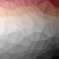 Illustration of abstract low poly red, blue, brown and black square background. Royalty Free Stock Photo