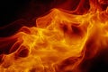 Abstract orange fire background , creative digital illustration painting Royalty Free Stock Photo