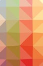 Illustration of abstract Orange, Pink, Red vertical low poly background. Beautiful polygon design pattern