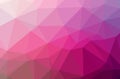 Illustration of abstract Pink horizontal low poly background. Beautiful polygon design pattern