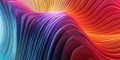 illustration of abstract rainbow waves background. Generative AI Royalty Free Stock Photo