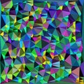 Illustration abstract triangulated, lime green, forest green, emerald green.