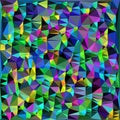 Illustration abstract triangulated, lime green, forest green, emerald green.