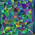 Illustration abstract triangulated, lime green, forest green, emerald green.