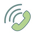Illustration Active Call Icon For Personal And Commercial Use. Royalty Free Stock Photo