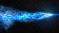 An illustration of an aerial fire trail from a meteor, a rocket, or a missile. Magic speed motion effects with a falling Royalty Free Stock Photo