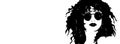 Illustration of african woman or girl with long afro hair. Braided african hair in long rasta style