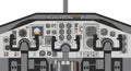 Airplane Cockpit Illustration Royalty Free Stock Photo