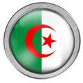 Algeria Glass Web Button Royalty Free Stock Photo