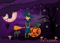 Illustration on 7 all saints day eve holiday theme, Halloween background design in 3D paper cut style Royalty Free Stock Photo