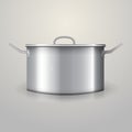 Illustration of aluminum saucepan Royalty Free Stock Photo