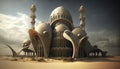 illustration of amazing architecture design of muslim mosque ramadan kareem, islamic architecture background ramadan kareem,