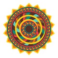 Illustration of american indians mandala. Ethnic image in native style.