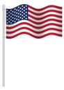 Illustration of American national flag of United States