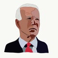 An illustration of American President Joe Biden Royalty Free Stock Photo