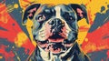 Illustration of an American XL Bully Dog