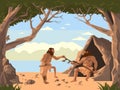Illustration of Ancient Civilizations - Daily Life of Early People