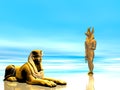 Illustration Ancient Egyptian Statue