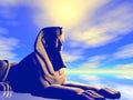 Illustration Ancient Egyptian Statue Royalty Free Stock Photo