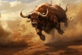 An illustration of an angry bull symbolising the dynamic and unpredictable bitcoin trading market