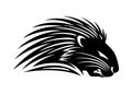 Angry porcupine icon.