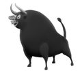 Illustration animal, cattle, bull on a white background isolated