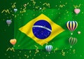 Illustration anniversary Independence Day. Happy Brazil day
