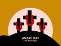 Illustration of Anzac Day background