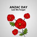 Illustration of Anzac Day background