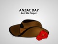 Illustration of Anzac Day background