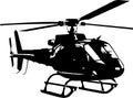 illustration of apache helicopter silhouette isolated on white background high quality illustration Royalty Free Stock Photo