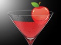 Illustration of a apple cocktail