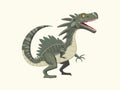 Illustration of Aquatic Giant - Spinosaurus Aegyptiacus Royalty Free Stock Photo