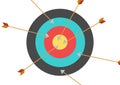 Illustration of an archery target symbol Royalty Free Stock Photo
