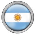 Argentina Glass Web Button Royalty Free Stock Photo