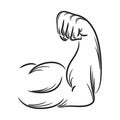 Arm muscle icon