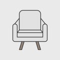 Illustration of armchair icon design