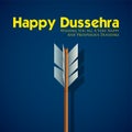 Arrow of Rama in Happy Dussehra festival of India background