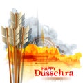 Arrow of Rama in Happy Dussehra festival of India background