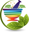 Ayurveda medicine logo